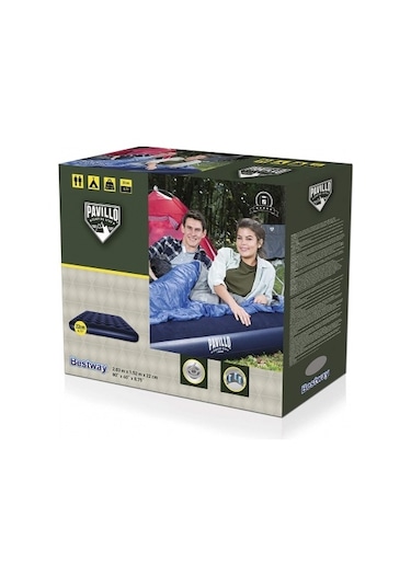 Bestway 67003 Yatak 2 Kişilik 203x152 CM Lacivert