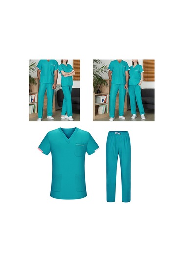 Suntek Üniforma Fırçalama Seti Hemşire Üst Ve Xl-mavi