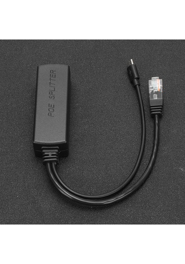 Lemestar Dc44-57v'den Dc5v 2.4a'ya Poe Ayırıcı, Ieee802.3af Uyumlu, 10/100 Mbps Veri Transferi, Micro Usb Çıkış, 100-150m Uzaklık Desteği