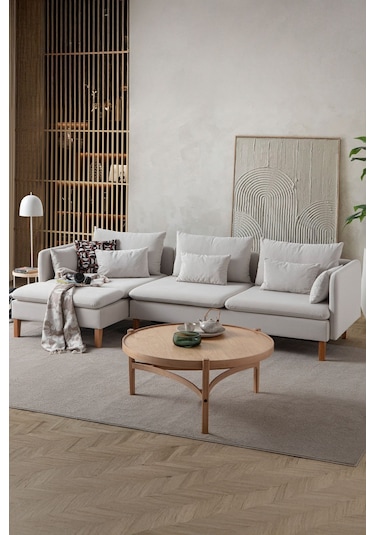 Flexy Köşe Koltuk Takımı Krem