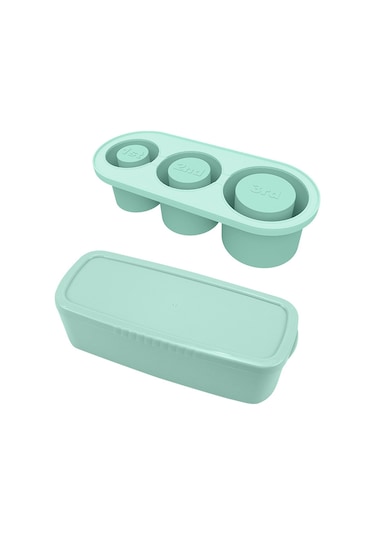 Reedark Silikon Buz Küp Kalıbı, 3 Adet Boş Silindir Şeklinde, 20-40oz Bardaklar İçin Uygun, Kapaklı, Yemeği Dereceli Malzeme, Yavaş Erime, Kolay Çıkarma - Mavi Çok Renkli