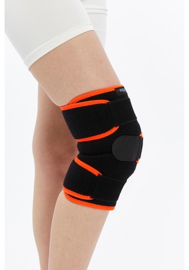 Prolife Ortopedi Patella Destekli Dizlik Siyah-turuncu