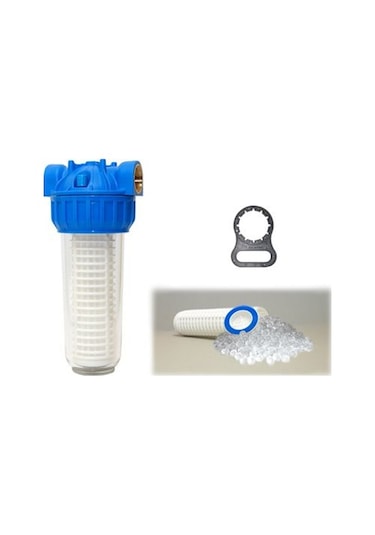 Aquafer 10 İnç Silifoz Kireç Önleyici Yıkanabilir Su Filtresi 2 İ