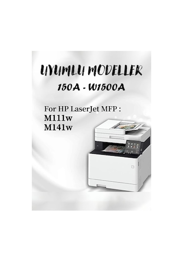 Hp W1500a 150a Uyumlu Çipli Toner 150a Toner M109 M111 M112 M141