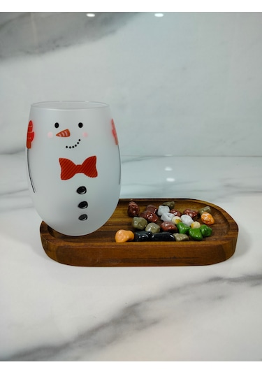 Snowman Meşrubat Bardağı Kırmızı