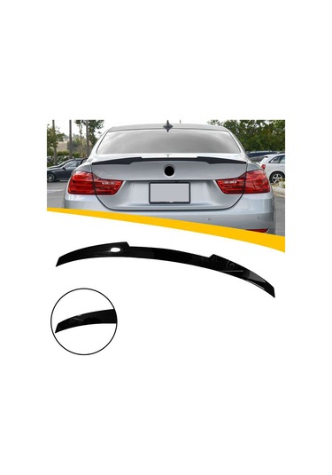Bmw F32 Coupe M4 Bagaj Üstü Spoiler Parlak Siyah Spoyler Plastik İthal