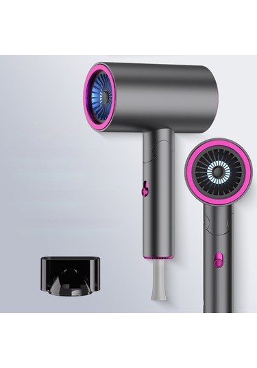 Skycity 1900w Ev/seyahat Fön Makinesi - Katlanabilir Tasarım, Mavi Işık Saç Koruma, 3 Ayar Güçlü/yumuşak Isı, Doğal Rüzgar , Akıllı Sabit Sıcaklık, Gri, Avrupa Standartı 220-240v