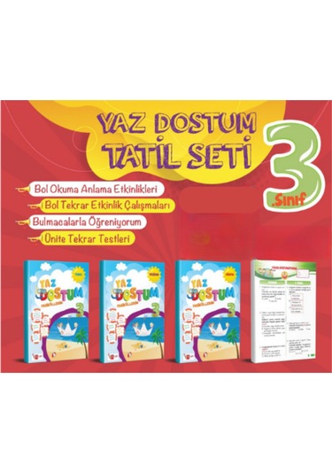 Yaz Dostum Tatil Fasikülleri / Yaz Tatili Kitabı 3. Sınıf