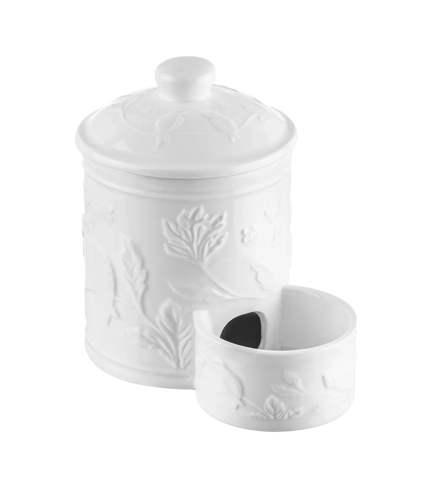 Elan Gallery Dökme Ürünler İçin Kavanoz "dal Üzerindeki Kuşlar", 500 Ml 161680200 Beyaz