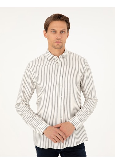 Pierre Cardin Erkek Lacivert Gömlek Desenli 50292261-vr033 Lacivert