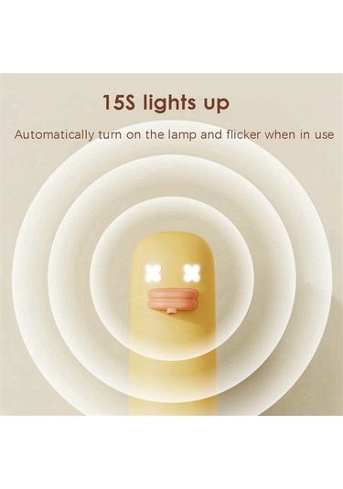 Anjiexun Işıklı Otomatik Temassız Sabunluk, Şarj Edilebilir Sarı