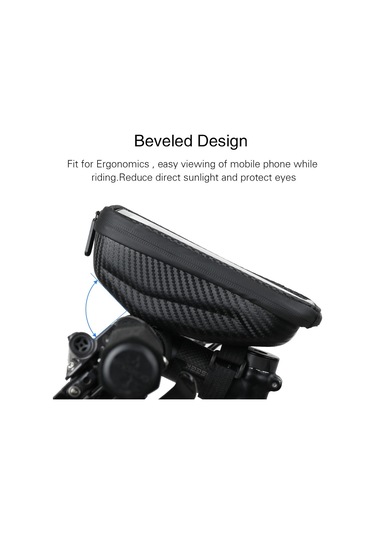 Rhınowalk Su Geçirmez Üst Tüp Çerçeve Çantası Dokunmatik Ekranlı Bisiklet Gidon Çantası Çok Renkli