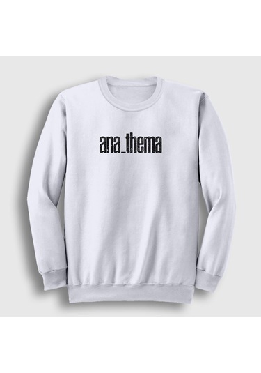 Presmono Unisex New Anathema Sweatshirt Beyaz