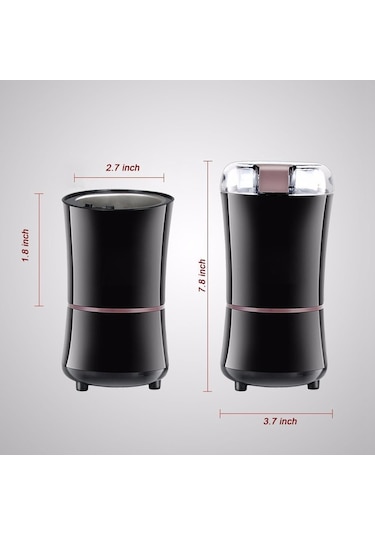 Cbtx Paslanmaz Çelik Elektrikli Mini Kahve Değirmeni Tahıl Fasulye Taşlama Makinesi Çok Renkli