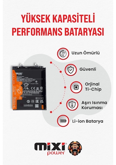 Xiaomi Redmi Note 13 Pro 5g / Poco X6 Uyumlu Tam Kapasite Batarya