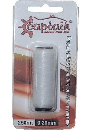Captain 7650 Yem Sarma İpi 250mt Canlı Yem İçin Elastik İp 0.20mm Standart