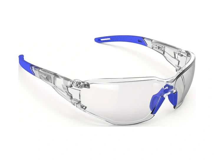 Willowhaven Sertifikalı Ansı Z87 Güvenlik Gözlüğü Transparan Koyu Mavi Anti Fog Uv400