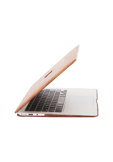 Macbook Air Kılıf 13 İnç Deri Leat01 Eski Usb'li Model 2010-2017 A1369 A1466 İle Uyumlu Kahverengi