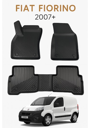 Fiat Fiorino 2007-2023 Uyumlu 3d Oto Paspas Premium