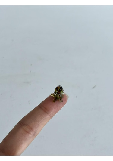 El Yapımı Mini Murano Cam Köpek Biblo A115-05