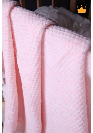 Babyhola Pamuk Astarlı Triko Kız Erkek Bebek Battaniyesi 13518 001