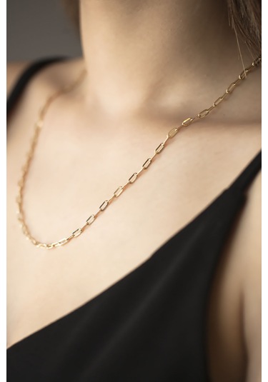 14 Ayar Altın Ataç Zincir Kolye 50 Cm N11.599