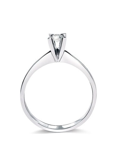 0.19Ct Tektaş Pırlanta Yüzük-14K