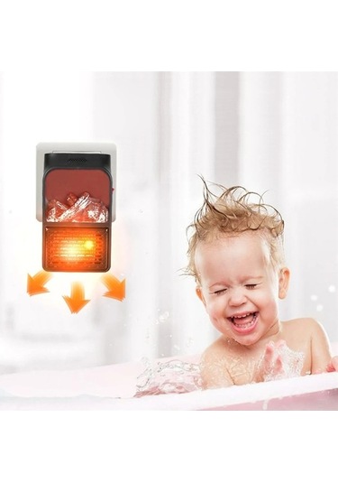 Wondernest Şömine Jl Jialan Isıtıcı Isıtıcı Fan Ev Elektrikli Alevli 900w 3d Dy