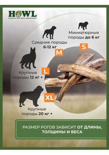 Howl Xl 280-320 Gr Geyik Boynuzları Oyuncağı 160280699