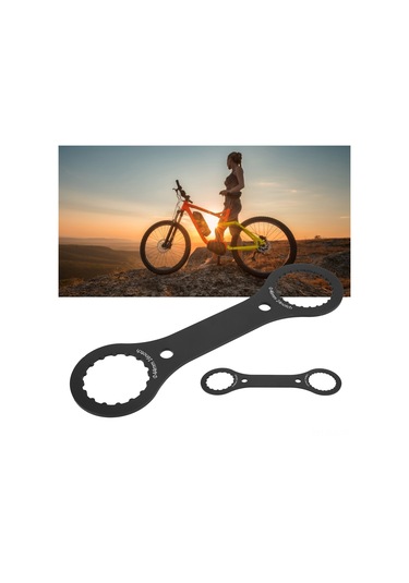 Xindoker Alüminyum Bb44-46 Orta Eksen Anahtarı, Sram Dub/gxp Uyumlu, 16/24 Dişli, T6 Isıl İşlemli, Kaymazsız Takım Ve Çıkarma Aracı Siyah