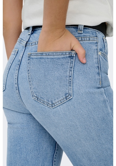 Only Bayan Kot Pantolon 15361608 Açık Mavi Açık Mavi
