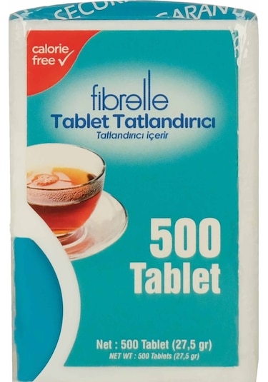 Fibrelle Sakarinli Tablet Tatlandırıcı 500'lü