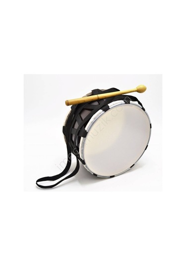 Kcd-30pp Çocuk Davulu Kontraplak Koyu Kahverengi 30 Cm + Tokmak Çubuk Hediye
