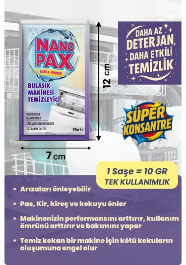 Nanopax Ultra Toz Saşe Temizlik Seti 6 Adet Saşe 6'lı Set