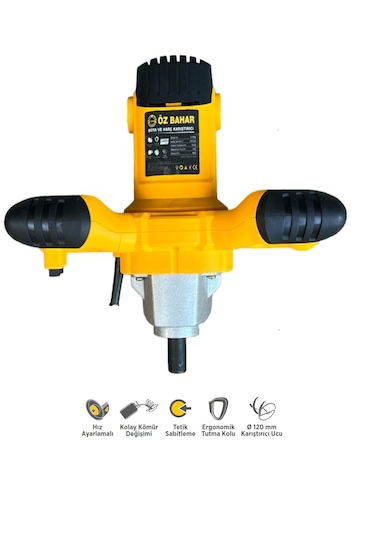 Özbahar OZB1636 1400W 120 MM Elektrikli Boya Harç Karıştırıcı