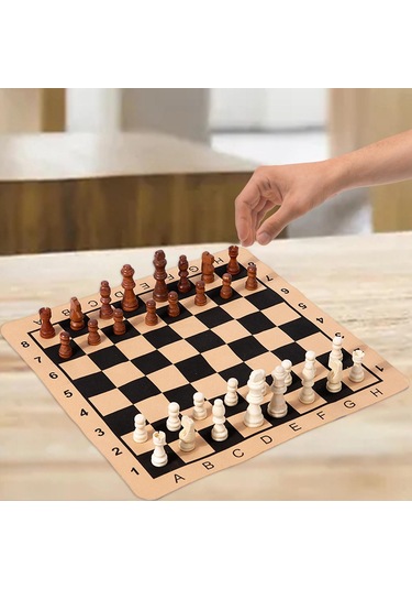Dolıty Taşınabilir Satranç Seti Masa Oyunu Eğlence 15 Oyuncak