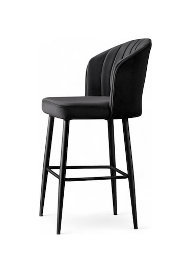 Mymassa Rubi Bar Sandalyesi Siyah