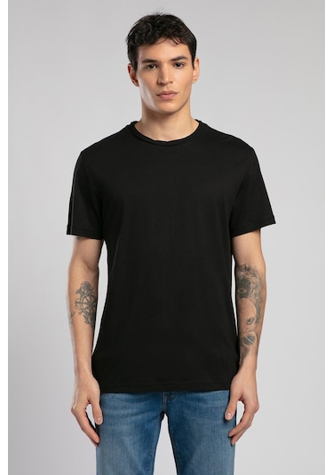 Lee Cooper Gael Erkek O Yaka T-shirt Siyah-19822 Siyah