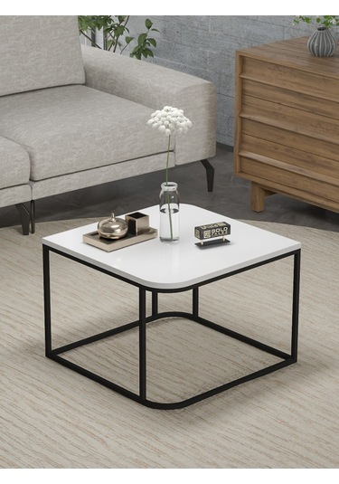 Orta Sehpa Tekli Damla Beyaz Beyaz