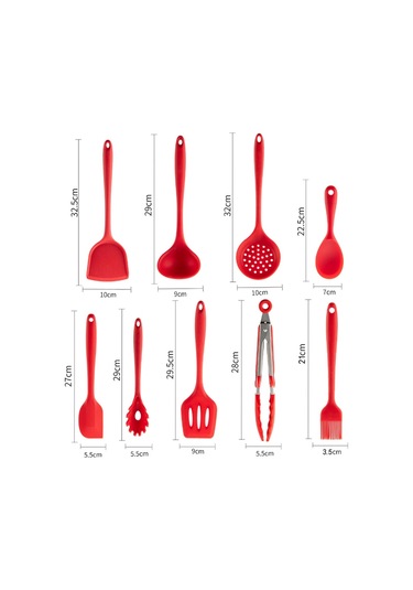 Sones 2 Adet Yapışmaz Yüksek Sıcaklığa Dayanıklı Silikon Tencere, Stil: Çorba Kaşığı