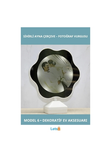 Led Işıklı Sihirli Ayna Çerçeve Modern Tasarım