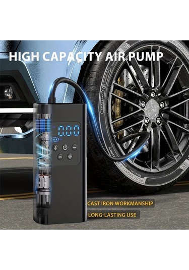 Willowhaven Jkuoo Kablosuz Şarjlı Portatif Havuz Pompası 150 Psı Dijital Göstergeli Led Aydınlatmalı Siyah