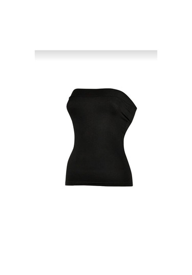 Yıldız 2181 Kadın Likralı Straplez Atlet 6 Adet Siyah