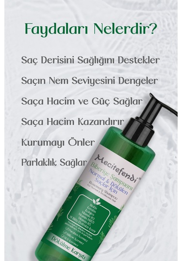 Mecitefendi Dökülme Karşıtı Biberiye Şampuanı 150 ML