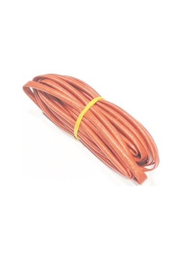 4mm H Class Cam Elyaf Örgü Silikon İzoleli Makaron 5 Metre, Çalışma -60/+250 Derece