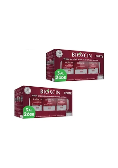 Bioxcin Forte Şampuan 3x300 ML 2'li Set