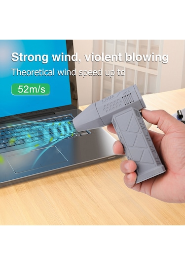 Hallow W23984B Taşınabilir Turbo El Tipi Toz Giderme Turbo Jet Fan