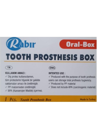 Rabır Diş Protez Saklama Kutusu (BPA İçermez)