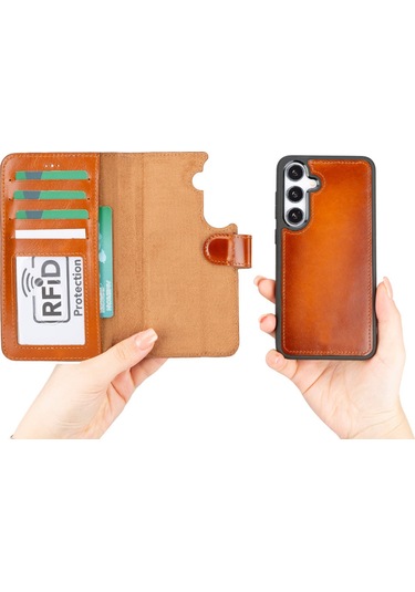 Samsung Galaxy S25 Plus Çıkarılabilir Deri Cüzdan Kılıf