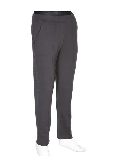 Barem Kadın Çima Dikişli Çelikli İnterlok Antrasit Pantolon Antrasit